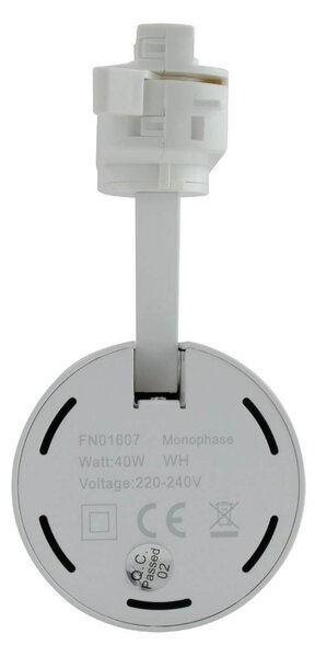 Faro LED 40W Monofase 38°/60° 130LM/W CRI92 no Flickering Colore Bianco Naturale 4.000K