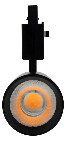 Faro LED 30W Trifase Nero 60° 120lm/W CRI92 no Flickering - BRIDGELUX LED Colore Bianco Naturale 4.000K