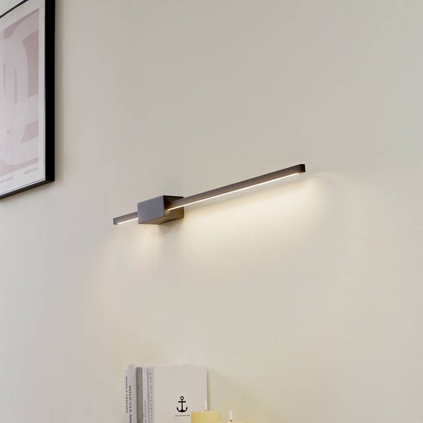Applique da parete a LED Skalia Lucande, Nero, Soggiorno / Sala da pranzo, Alluminio, Moderno, Applique a LED