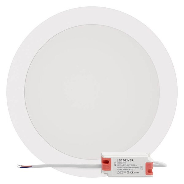 Plafoniera LED Rotonda 20W 2.000lm Ø225mm Osram chip LED