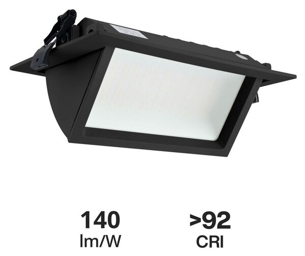 Faro LED da Incasso 44W Foro 210x130 Nero con driver Philips Colore Bianco Naturale 4.000K