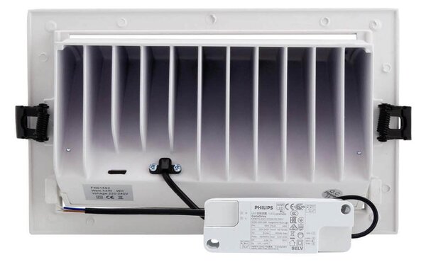 Faro LED da Incasso 44W Foro 210x130 Bianco con driver Philips Colore Bianco Naturale 4.000K