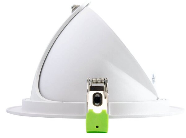 Faro LED da Incasso 44W Orientabile Rotondo Foro Ø210mm Bianco - Philips Certadrive 140lm/W Colore Bianco Naturale 4.000K