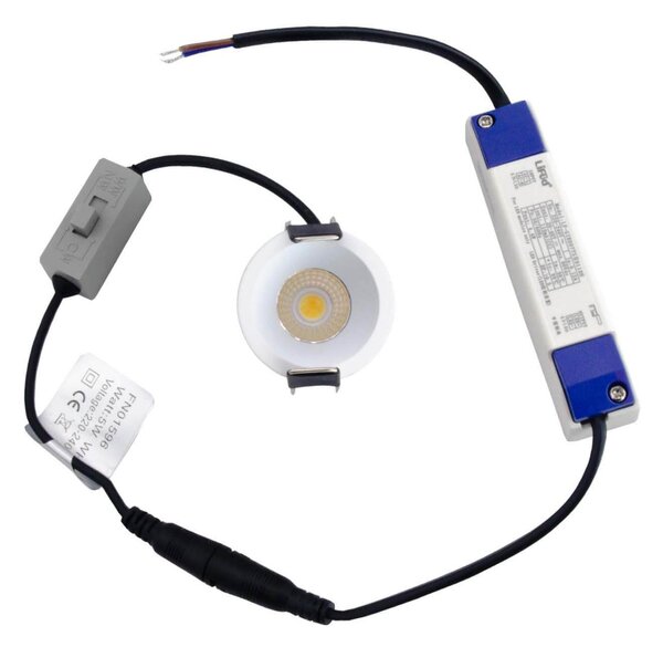 Faretto LED Incasso 5W Foro Ø35mm 3CCT - CRI92 Bianco UGR11 Colore Bianco Variabile CCT
