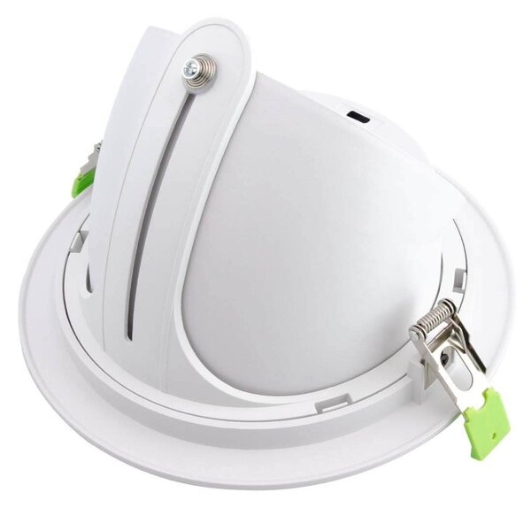 Faro LED da Incasso 44W Orientabile Rotondo Foro Ø210mm Bianco - Philips Certadrive 140lm/W Colore Bianco Naturale 4.000K