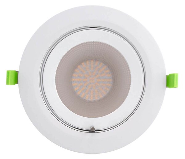 Faro LED da Incasso 44W Orientabile Rotondo Foro Ø210mm Bianco - Philips Certadrive 140lm/W Colore Bianco Naturale 4.000K