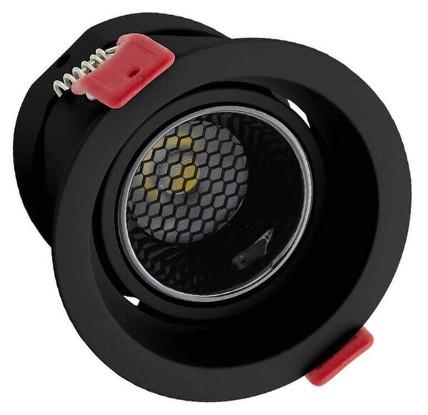 Faro LED da Incasso 12W Orientabile CRI92 Foro 75mm Bianco CCT UGR11 Colore Bianco Variabile CCT