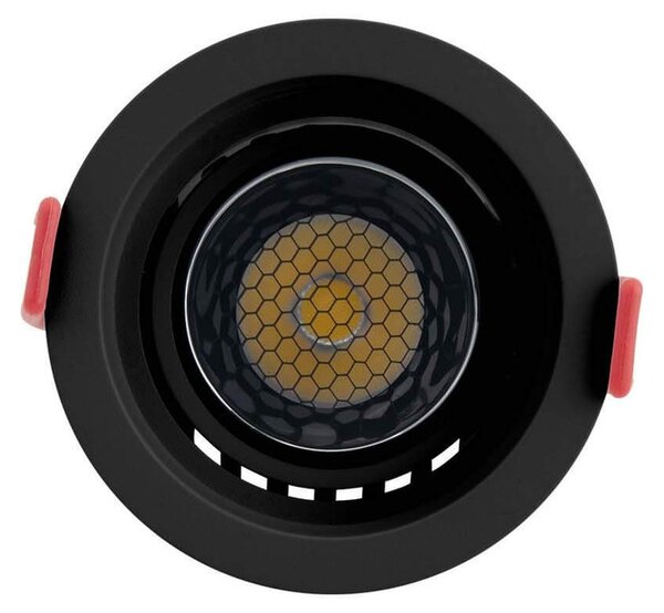 Faro LED da Incasso 12W Orientabile CRI92 Foro 75mm Bianco CCT UGR11 Colore Bianco Variabile CCT