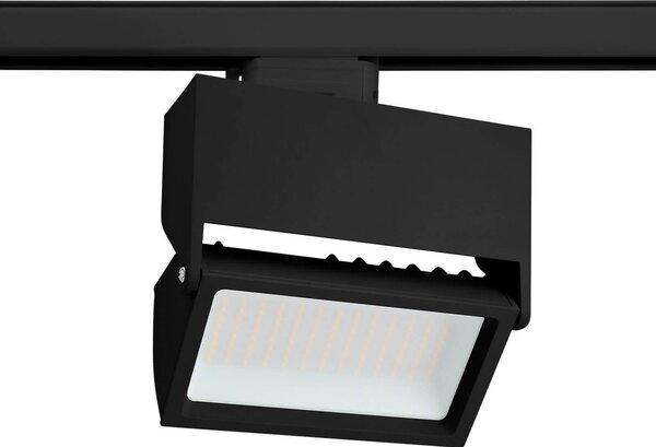 Faro LED 44W per Binario Trifase 100° Nero con driver Philips CRI92 Colore Bianco Naturale 4.000K