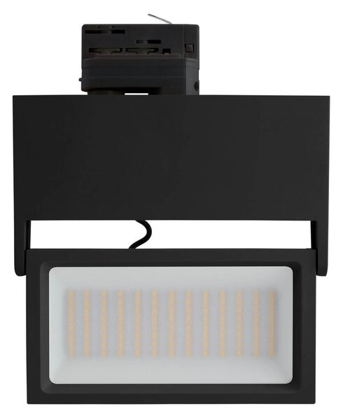 Faro LED 44W per Binario Trifase 100° Nero con driver Philips CRI92 Colore Bianco Naturale 4.000K