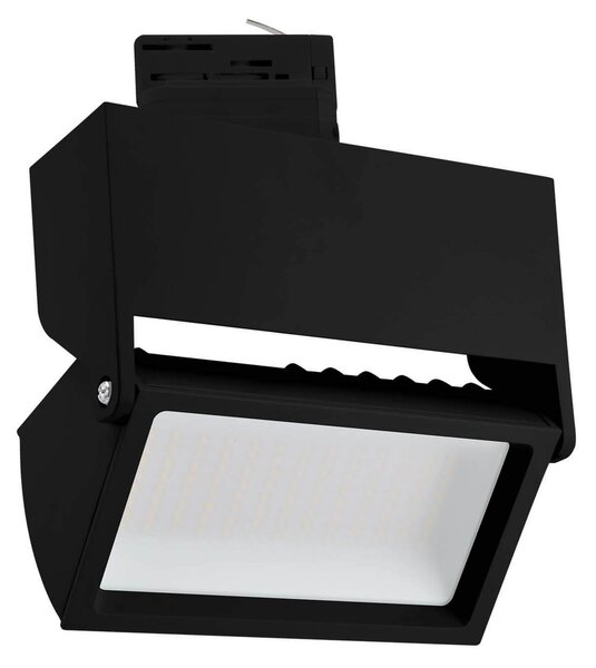 Faro LED 44W per Binario Trifase 100° Nero con driver Philips CRI92 Colore Bianco Naturale 4.000K