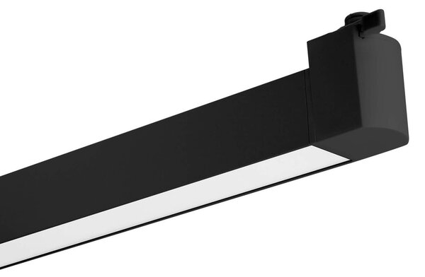 Faro LED Lineare 24W per Binario Monofase Orientabile Nero - 100° Colore Bianco Naturale 4.000K