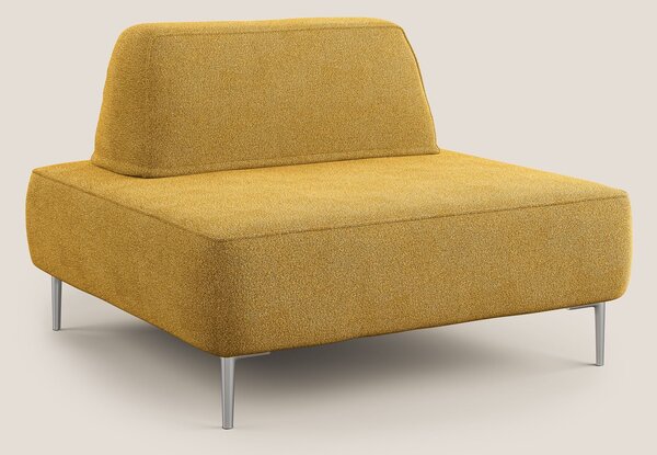 Newton poltrona modulare con schienali movibili T07 giallo