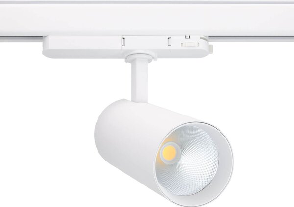Faro LED 34W per Binario Trifase 38° + 60° Bianco con driver Philips CRI92 Colore Bianco Naturale 4.000K