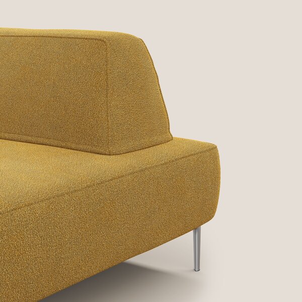 Newton poltrona modulare con schienali movibili T07 giallo
