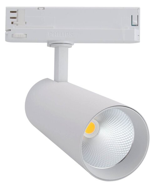 Faro LED 34W per Binario Trifase 38° + 60° Bianco con driver Philips CRI92 Colore Bianco Naturale 4.000K