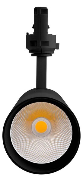 Faro LED 34W per Binario Trifase 38°+60° Nero con driver Philips Colore Bianco Naturale 4.000K