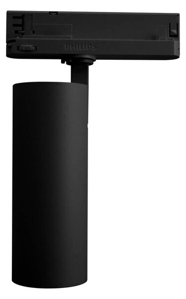 Faro LED 34W per Binario Trifase 38°+60° Nero con driver Philips Colore Bianco Naturale 4.000K