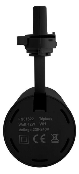 Faro LED 42W per Binario Trifase 38°+60° Nero PHILIPS Xitanium CRI92 Colore Bianco Naturale 4.000K