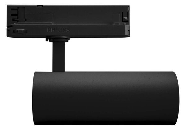 Faro LED 34W per Binario Trifase 38°+60° Nero con driver Philips Colore Bianco Naturale 4.000K