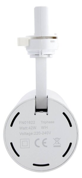 Faro LED 42W per Binario Trifase 38° + 60° Bianco PHILIPS Xitanium CRI92 Colore Bianco Naturale 4.000K