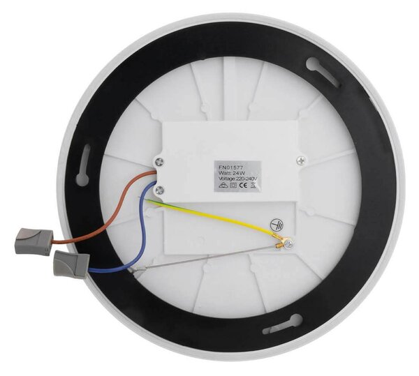 Plafoniera LED 24W Rotonda Ø230mm IP54 Bianco Slim Dimmerabile