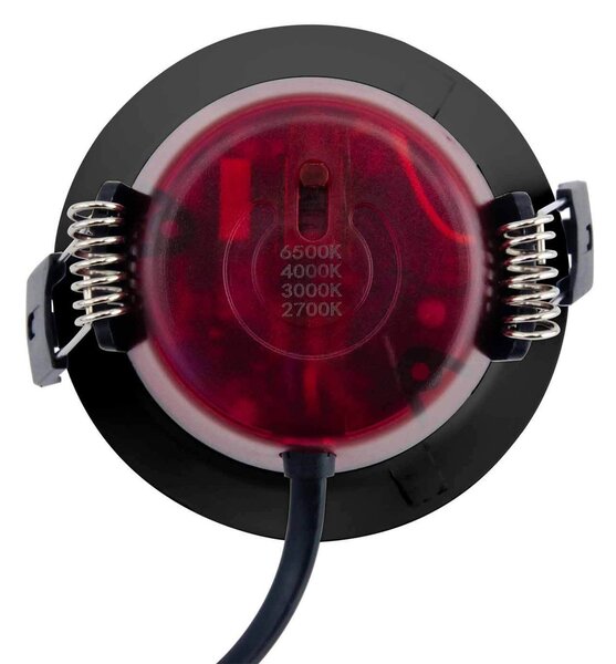 Faro LED da Incasso 8W Foro Ø75mm Nero IP65 CCT Bianco Variabile Colore Bianco Variabile CCT