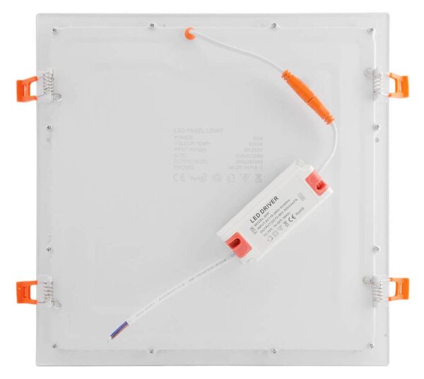 Pannello LED Quadrato 30W 3.000lm Foro 280x280mm Osram chip LED Colore Bianco Naturale 4.000K