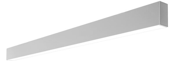 Plafoniera Lineare Alluminio da soffitto per Striscia LED 1 e 2 metri Variante Lunghezza 2 Metri