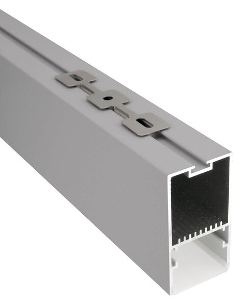 Plafoniera Lineare Alluminio da soffitto per Striscia LED 1 e 2 metri Variante Lunghezza 2 Metri
