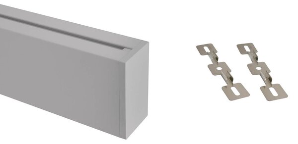 Plafoniera Lineare Alluminio da soffitto per Striscia LED 1 e 2 metri Variante Lunghezza 2 Metri