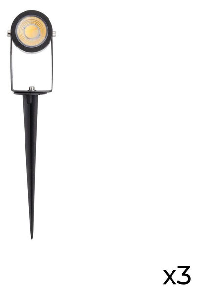 Kit 3 Faretti LED Solare con Picchetto 3x5W con Telecomando incluso Colore Bianco Naturale 4.000K