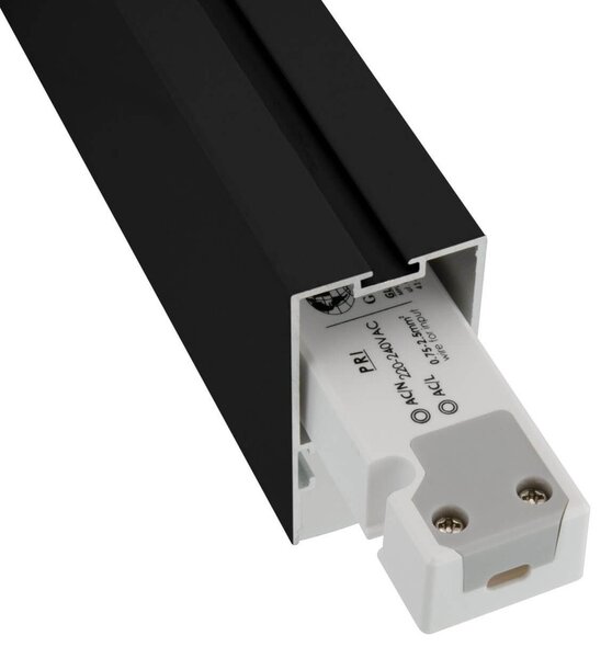 Profilo Lineare Nero a Sospensione in Alluminio per Striscia LED 1m e 2m Variante Lunghezza 1 Metro