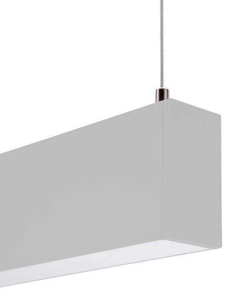 Profilo Lineare Alluminio a Sospensione per Striscia LED 1m e 2m Variante Lunghezza 1 Metro