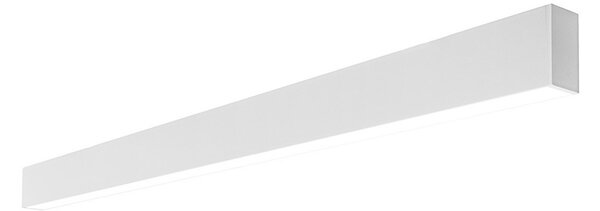 Plafoniera Lineare Bianca da soffitto in Alluminio per Striscia LED 1 e 2 metri Variante Lunghezza 2 Metri