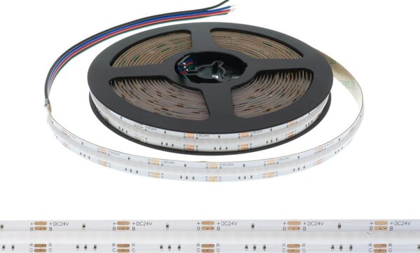 Striscia LED COB RGB Multicolore 16W/m 24VDC IP20 5m Professional Colore RGB