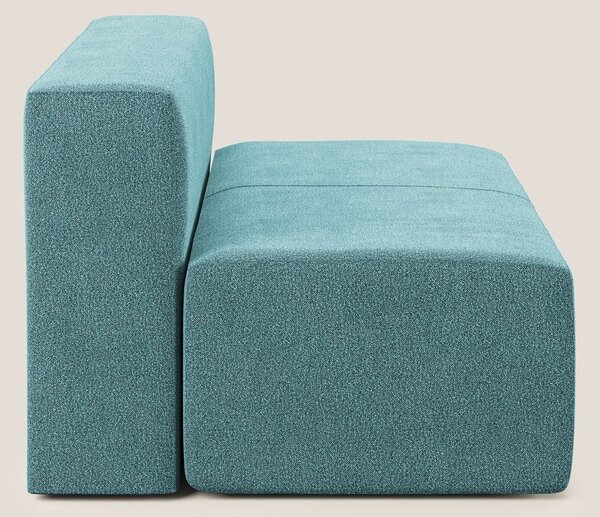 Nettuno modulo centrale maxi in morbido tessuto bouclè T07 azzurro