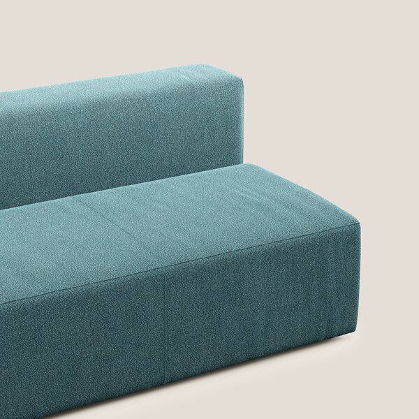 Nettuno modulo centrale maxi in morbido tessuto bouclè T07 azzurro