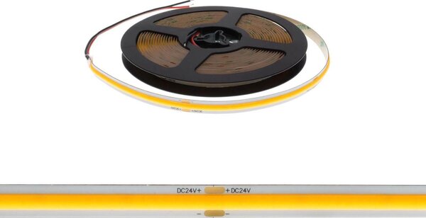 Striscia LED COB 8W/m 24VDC IP20 5m Professional Colore Bianco Freddo 5.700K