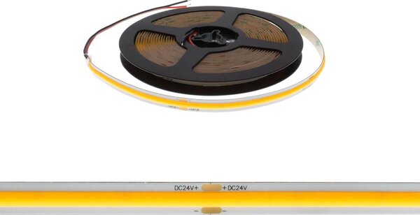 Striscia LED COB 8W/m 24VDC IP20 5m Professional Colore Bianco Freddo 5.700K
