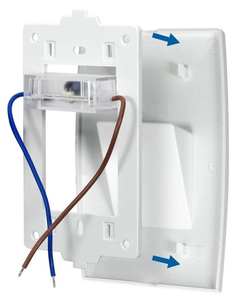 Segnapasso LED per scatola 503 2W IP65 Luce Asimmetrica - No Flickering Colore Bianco Caldo 3.000K