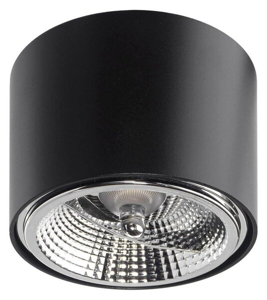 Applique da soffitto per lampade AR111 Fissa Nera