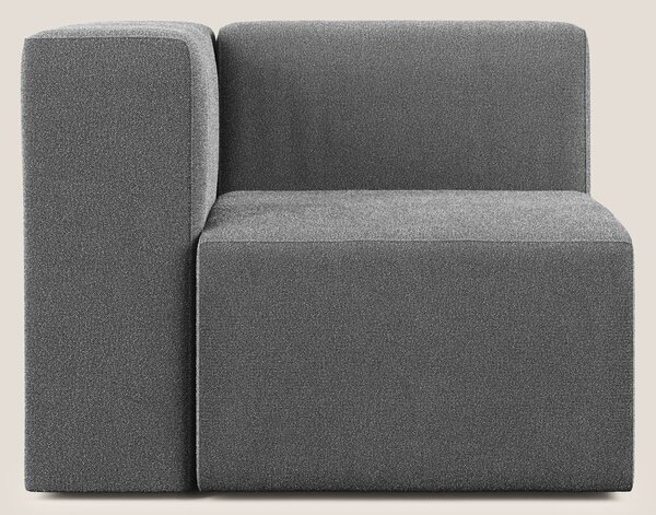 Nettuno modulo angolo/laterale in morbido tessuto bouclè T07 antracite