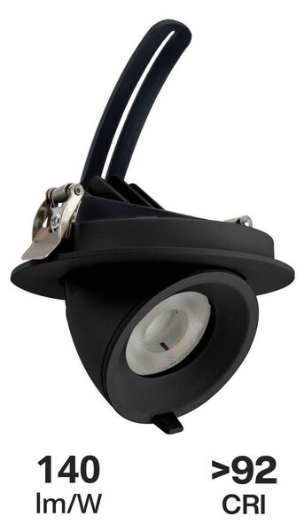 Faro LED da Incasso 15W Orientabile foro Ø100mm con driver Philips Colore Bianco Naturale 4.000K