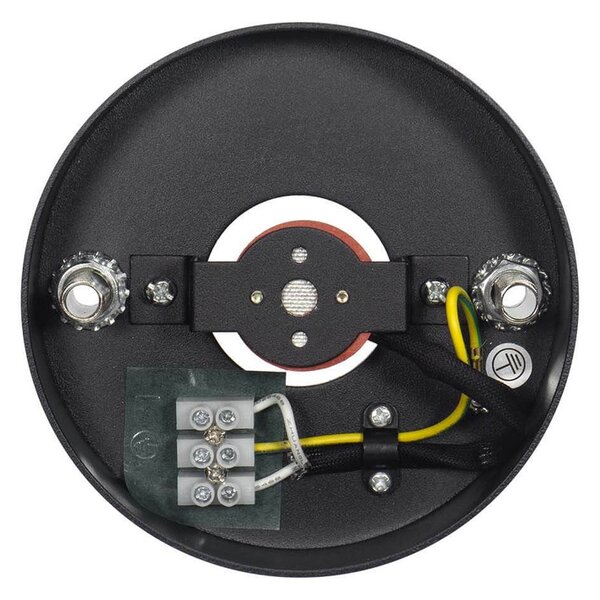 Applique da soffitto per lampade AR111 Fissa Nera