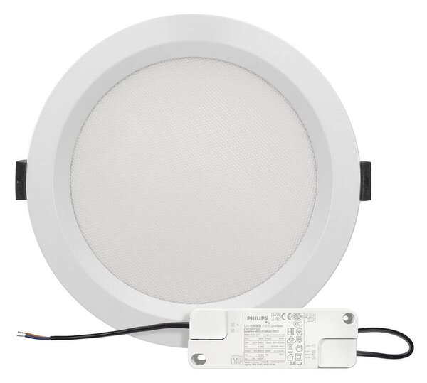Faro LED da Incasso 32W Foro Ø175mm con driver Philips CRI92 UGR19 Colore Bianco Caldo 2.700K