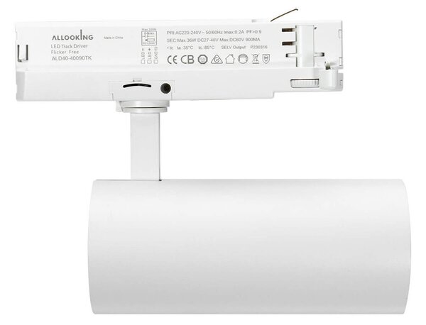 Faro LED 40W Trifase CCT Bianco Variabile Angolo 38/60° dimm. TRIAC Colore Bianco Variabile CCT