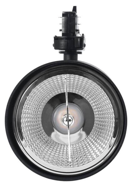 Faro per binario trifase per lampade AR111 Nero