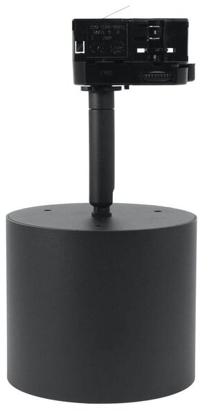 Faro per binario trifase per lampade AR111 Nero