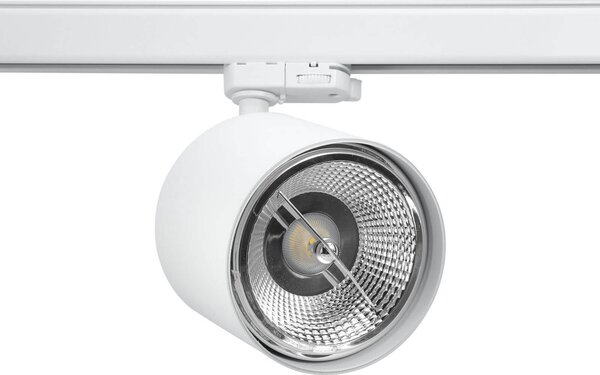 Faro per binario trifase per lampade AR111 Bianco